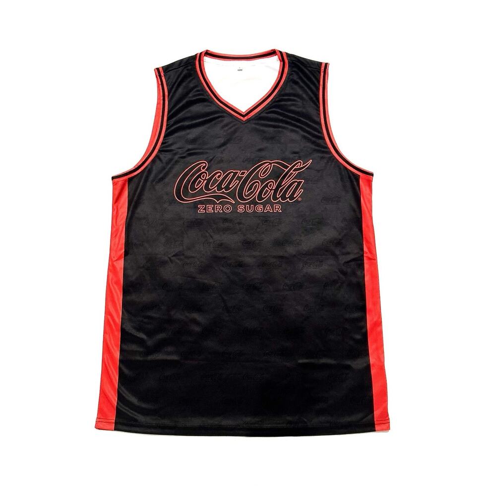 Coca Cola Zero Sugar Promotional Basketball Jersey LARGE Number 0